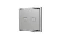 Zennio ZVIT70X2S Tecla 70 Х2. PC-ABS Емкостная кнопка 70x70 - 2 кнопки - Серебристый (рамка ZS70 не входит в комплект)