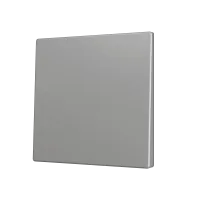 Zennio ZS70CSOFT11S ZS70, Крышка для мягкой кнопки Simple KNX 70x70 мм, Наклон вниз, Серебристый