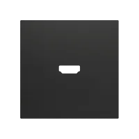 Zennio ZS70CHA ZS70, Защитная накладка для разъема HDMI 70x70 мм, Антрацит