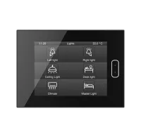 Zennio ZVIZ40A Сенсорная панель KNX Z40, емкостной ЖК дисплей 4.1” с фоновой подсветкой, цвет: черный