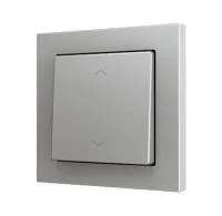 Zennio ZS551PB2SS ZS55. Простая сенсорная кнопка для 1 двоичного входа, 55 x 55 мм, серебристый