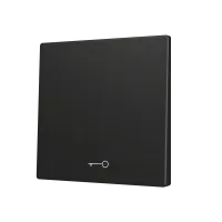 Zennio ZS70CSOFT11KA ZS70, Крышка для кнопки Simple KNX Soft 70x70 мм, Наклон вниз, Значок клавиши, Антрацит