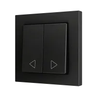 Zennio ZS552PB2AC ZS55, Двойная мягкая кнопка для 2 бинарных входов 55x55 мм – цвет антрацит – на заказ