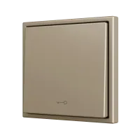 Zennio ZS701PB1KC ZS70, Простая мягкая кнопка для 1 бинарного входа 70x70 мм – Значок клавиши, Шампанское