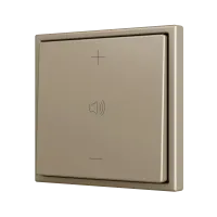 Zennio ZS701PB2CC ZS70, Простая мягкая кнопка для 2 бинарных входов 70x70 мм – Шампанское – На заказ
