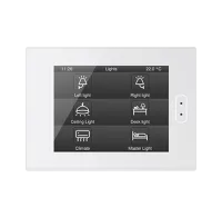 Zennio ZVIZ40W Сенсорная панель KNX Z40, емкостной ЖК дисплей 4.1” с фоновой подсветкой, цвет: белый