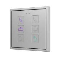 Zennio ZVITR70X6 Tecla RGB 70 X6. PC-ABS Емкостная кнопка с RGB-подсветкой, 70 x 70 пикселей, 6 кнопок