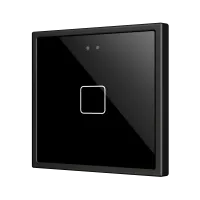 Zennio ZVIFR70X1A Выключатель сенсорный KNX Flat RGB 70 X1, 1 кнопка, 70x70, антрацит