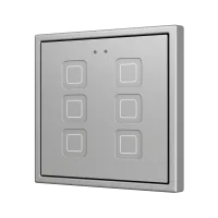 Zennio ZVITR70X6S Tecla RGB 70 X6. PC-ABS Емкостная кнопка с RGB-подсветкой, 70 x 70 пикселей, 6 кнопок