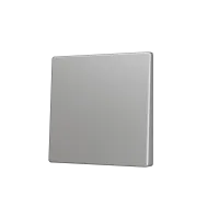 Zennio ZS55CSOFT11S ZS55, Крышка для кнопки Simple KNX Soft 55x55 мм, Наклон вниз, Серебристый