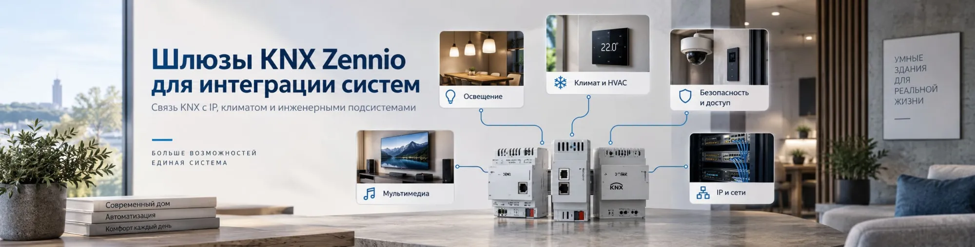 Шлюзы KNX Zennio для интеграции систем Шлюзы KNX Zennio для интеграции систем