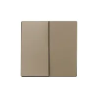 Zennio 830001904 ZS55. Заглушка для двойного выключателя 55x55 мм - шампань