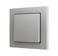 Zennio ZS551PB2S Кнопочный выключатель ZS55 для подключения к 2 бинарным входам, 1-клавишный