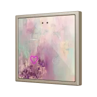 Zennio ZVIFR70X4C360 Выключатель сенсорный KNX Flat RGB 70 X4, 4 кнопки, 70x70, полностью кастомизируемый (360°)