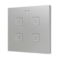 Zennio ZVIT4S Tecla 4. PC-ABS Емкостная кнопка - 4 кнопки - Серебристый