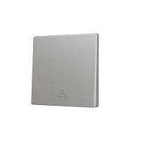 Zennio ZS55CSOFT11SC ZS55, Накладка для кнопки Simple KNX Soft 55x55 мм, Наклон вниз, Серебристый, На заказ