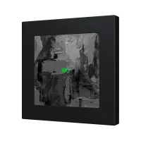 Zennio ZVIFR55X1C360 Плоский RGB 55 X1 Стеклянная емкостная кнопка 55x55, 1 кнопка, 360° настройка