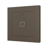 Zennio ZVITR55X1M Tecla RGB 55 X1. Емкостная кнопка из PC-ABS 55x55, 1 кнопка, мокко (рамка ZS55 не входит в комплект)