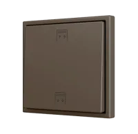 Zennio ZS70CSOFT12M Накладка на выключатель KNX Soft Push Button 70×70, 1 клавиша, 2 кнопки, мокко
