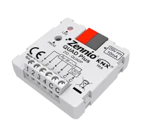 Zennio ZIO-QUADP QUAD Plus/Модуль KNX аналоговых или бинарных входов, 4 AI/DI, 4 термостата
