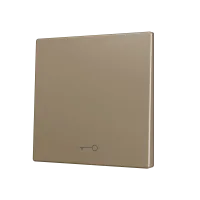 Zennio ZS70CSOFT11KC ZS70, Крышка для кнопки Simple KNX Soft 70x70 мм, Наклон вниз, Значок клавиши, Шампанское
