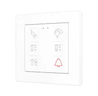 Zennio ZVITR55X6 Емкостный сенсорный переключатель с RGB-подсветкой (55 x 55 мм) Tecla RGB 55
