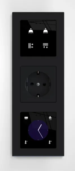 Zennio ZVI-F55D-S Flat 55 Display / Выключатель KNX сенсорный с дисплеем (стандарт рамки 55x55мм)