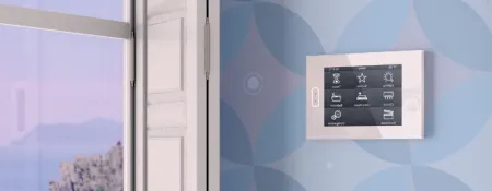 Zennio ZVIZ40A Сенсорная панель KNX Z40, емкостной ЖК дисплей 4.1” с фоновой подсветкой, цвет: черный