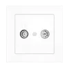 Zennio 8300014 + 15XX ZS55 — Розетка для антенны TV-R