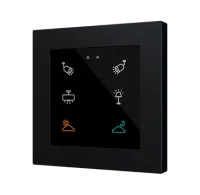 Zennio ZVIFR55X6 Емкостный сенсорный переключатель с RGB-подсветкой (55 x 55 мм) Flat RGB 55
