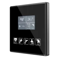 Zennio ZVI-SQTMDD Square TMD-Display / Контроллер комнатный KNX, дисплей 1.8 дюймов, 5 кнопок
