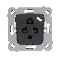 Zennio ZS55IEUA + ZS55CEUAX ZS55 – евро-американская розетка.