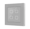 Zennio ZVIF55X4VT Емкостный сенсорный выключатель с подсветкой (55 x 55 мм) Flat 55 X4 vT