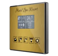 Zennio ZVI-SQTMDD Square TMD-Display / Контроллер комнатный KNX, дисплей 1.8 дюймов, 5 кнопок