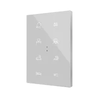 Zennio ZVIFXLX10 Flat XL X10. Стеклянный сенсорный выключатель - 10 кнопки, цвет: произвольный