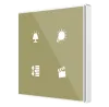 Zennio ZVI-SQTMD1-A Square TMD/Выключатель сенсорный KNX, 1 кнопочный, термодатчик, термостат