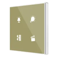 Zennio ZVI-SQTMD1-A Square TMD/Выключатель сенсорный KNX, 1 кнопочный, термодатчик, термостат