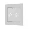 Zennio ZVIF55X2VT Емкостный сенсорный выключатель с подсветкой (55 x 55 мм) Flat 55 X2 vT