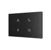 Zennio ZVITXLX4 Емкостный сенсорный выключатель с подсветкой Tecla XL X4