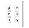 Zennio ZVI-SQTMD1-A Square TMD/Выключатель сенсорный KNX, 1 кнопочный, термодатчик, термостат