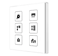 Zennio ZVI-SQTMD1-A Square TMD/Выключатель сенсорный KNX, 1 кнопочный, термодатчик, термостат