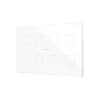 Zennio ZVIFXLX8W Flat XL X8. Стеклянный сенсорный выключатель - 8 кнопки, цвет: белый