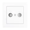 Zennio 8300014 + 15XX ZS55 — Розетка для антенны TV-R