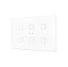 Zennio ZVITXLX6W Выключатель сенсорный KNX Tecla XL X6,  6-кнопочный,  PC-ABS пластик, цвет: белый