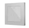 Zennio ZVIF55X2V2S Емкостный сенсорный выключатель с подсветкой (55 x 55 мм) Flat 55 X2v2, 2-кнопочный, цвет: серебряный