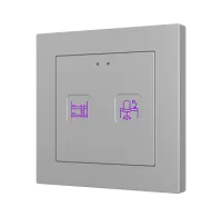 Zennio ZVITR55X2 Емкостный сенсорный переключатель с RGB-подсветкой (55 x 55 мм) Tecla RGB 55