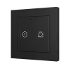 Zennio ZVIT55X2SA Выключатель сенсорный KNX Tecla 55 X2 Sign,  2-кнопочный с иконками DND/MUR,  PC-ABS пластик, цвет: черный