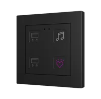 Zennio ZVITR55X4 Емкостный сенсорный переключатель с RGB-подсветкой (55 x 55 мм) Tecla RGB 55