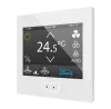 Zennio ZVIZ35V2 Емкостная сенсорная панель с 3,5-дюймовым дисплеем и датчиком влажности, Z35 v2