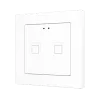 Zennio ZVIT55X2SW Выключатель сенсорный KNX Tecla 55 X2 Sign,  2-кнопочный с иконками DND/MUR,  PC-ABS пластик, цвет: белый